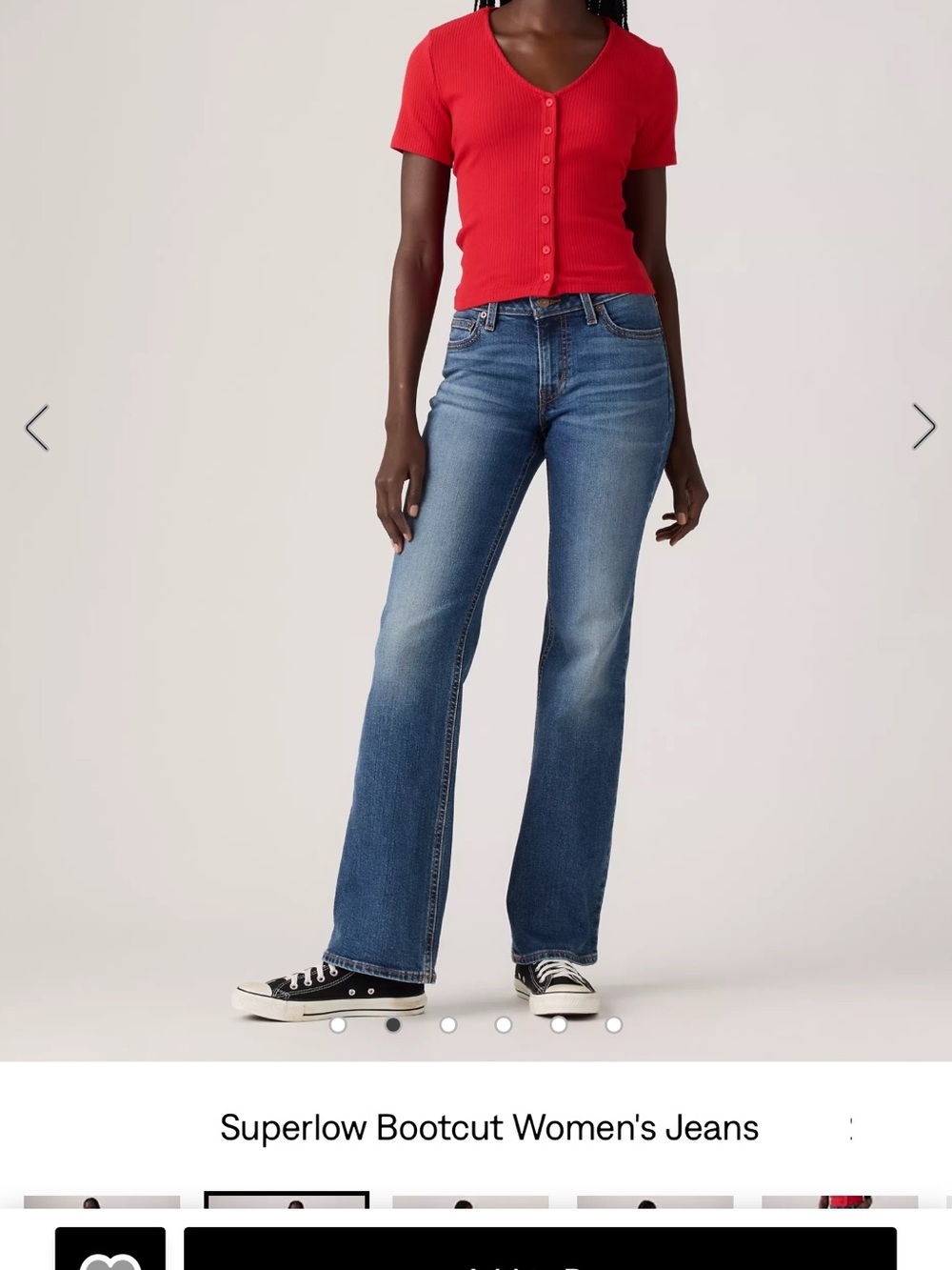 Levi’s Superlow Bootcut Women's Jeans in Blue
